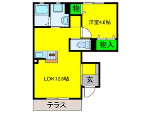 パナコ－ト加茂の物件間取画像